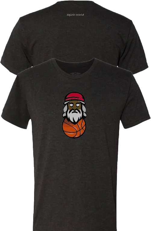 Black Basketball T-Shirt - Logo 1