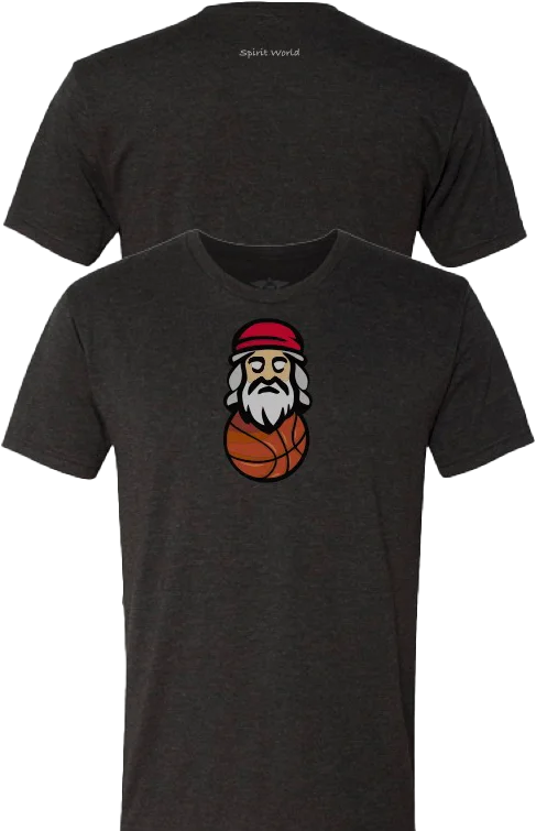 Black Basketball T-Shirt - Logo 2