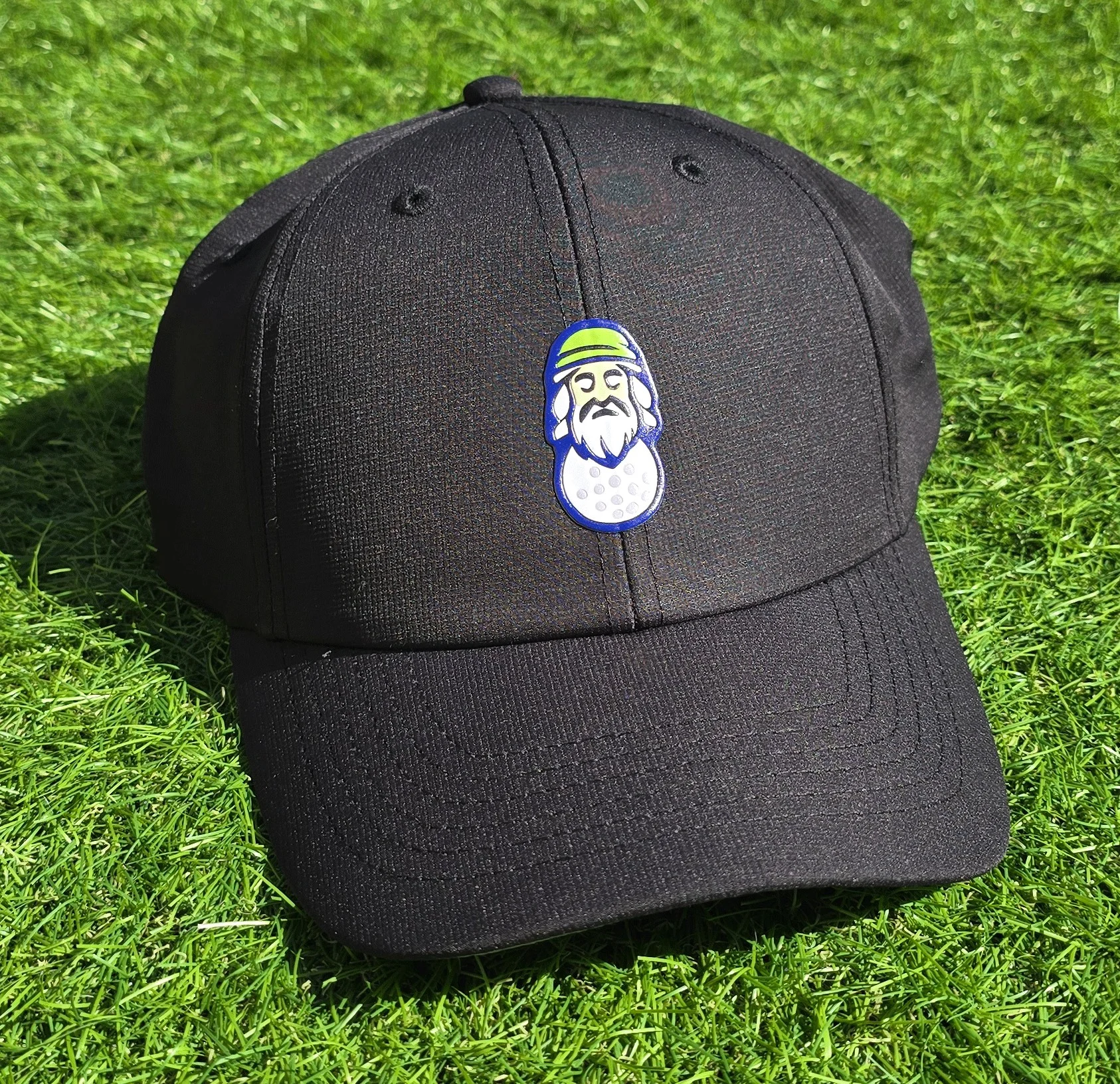 Spirit World Structured Performance Hat - Black/Green Logo