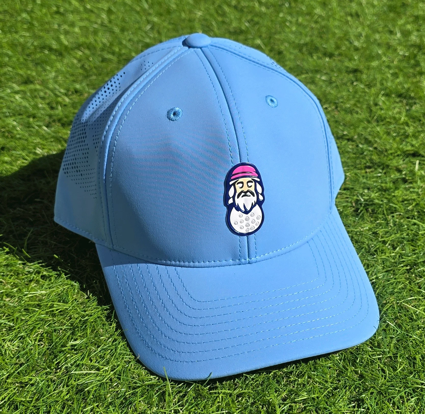 Spirit World Lab Series Hat - Light Blue/Pink Logo