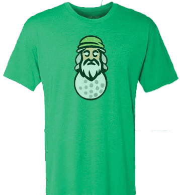 Green Golf T-Shirt with Green Logo